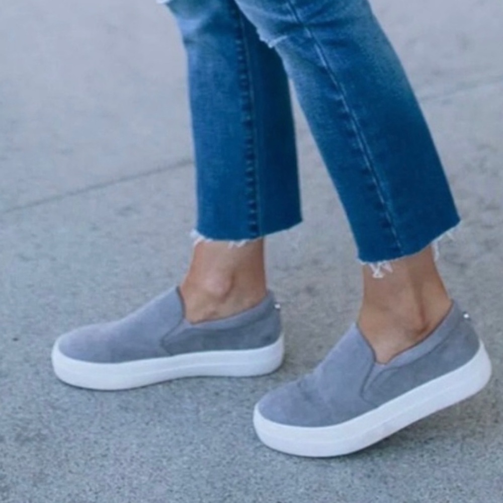 Steve Madden Gills Gray Platform Sneakers